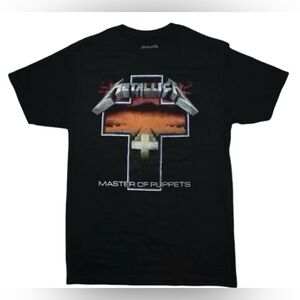 Metallica Master Of Puppets Black T Shirt Medium